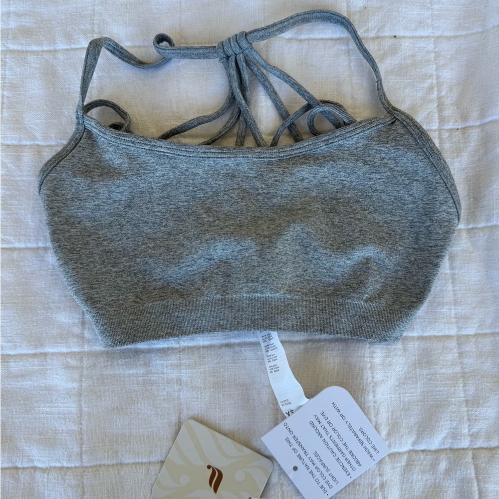 Gray Strappy Women's Bralette